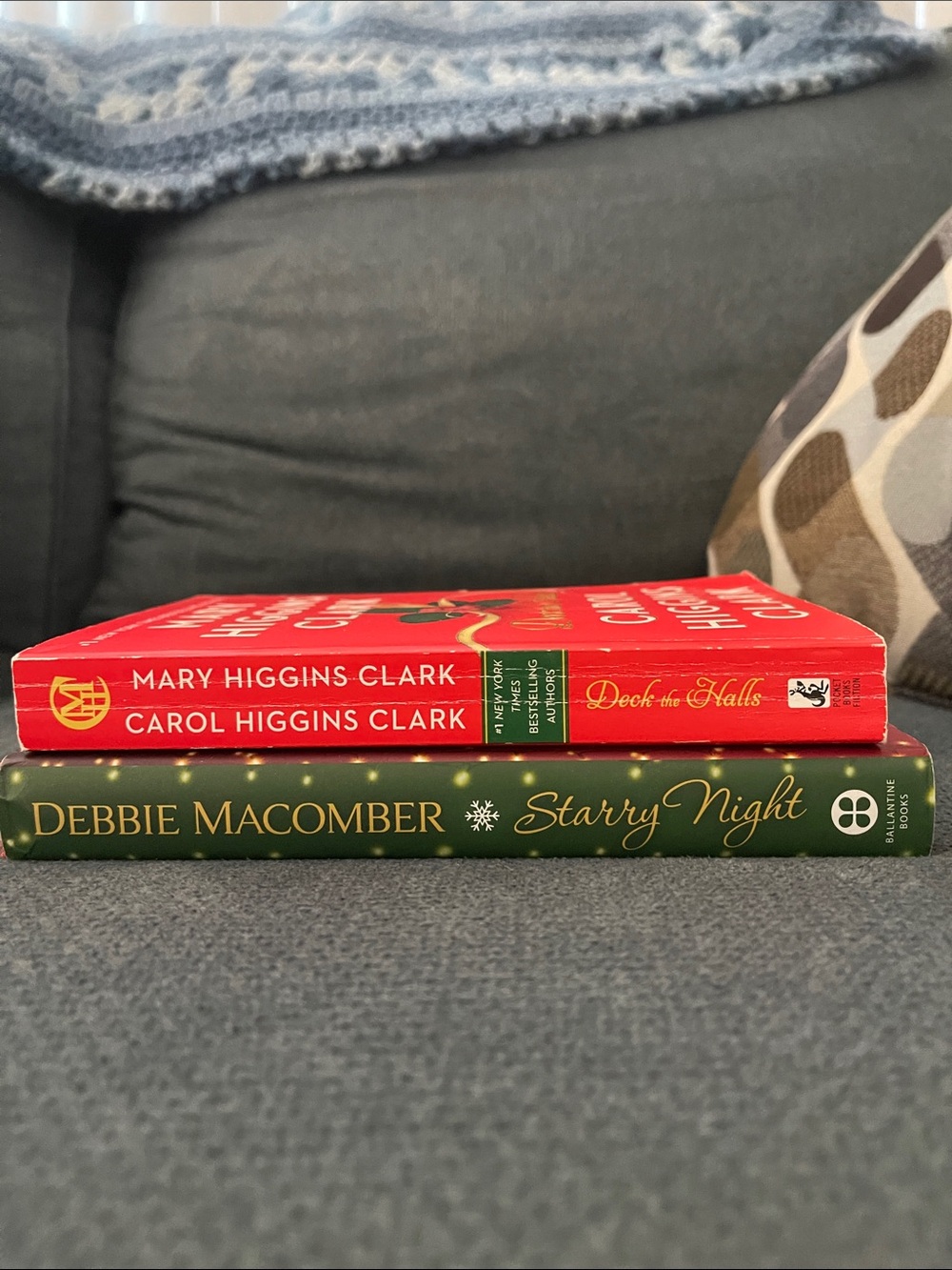 Deck the Halls & Starry Night Holiday Book Set - Red & Green